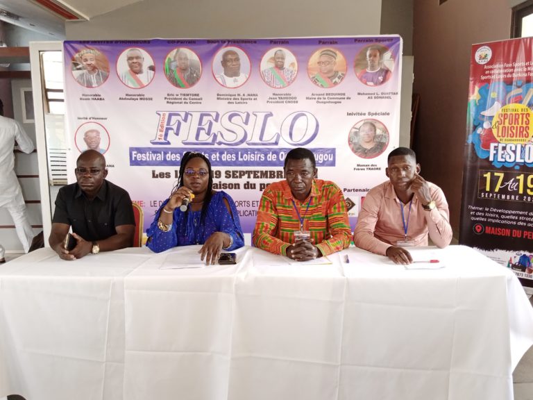 1ère édition du FESLO : Du 17 au 19, septembre 202, à la maison du peuple de Ouagadougou.