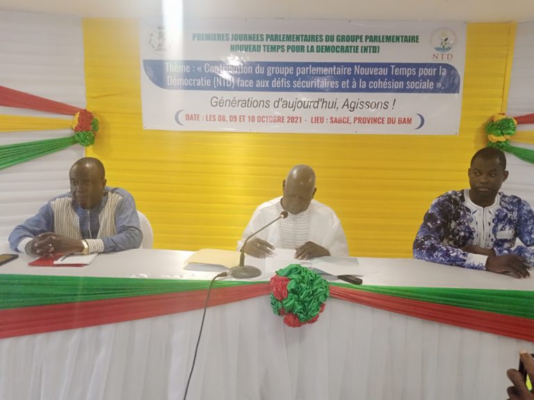 Lutte contre l’insécurité au Burkina Faso: le groupe parlementaire NTD plus que jamais engagé