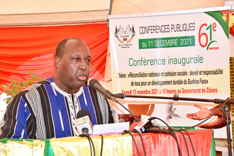 11 décembre 2021 à Ziniaré: les activités s’articulent autour de la réconciliation nationale et de la cohésion sociale