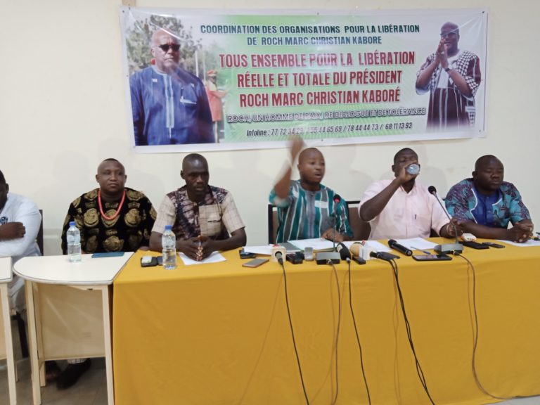 Libération total de l’ex président Roch Kaboré : un meeting pacifique de protestation le samedi prochain