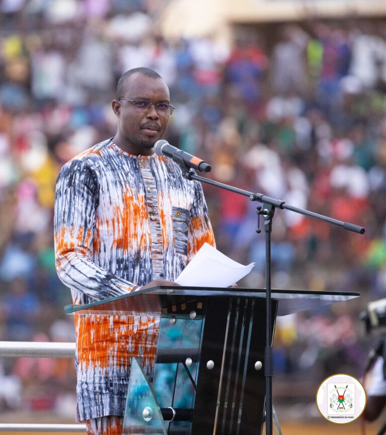 Bobo-dioulasso 28 avril 2024(Globinfos.net) : Discours d’ouverture entier du chef de l’État livré par, Rimtalba Jean-Emmanuel Ouédraogo, ministre d’État, ministre de la culture des arts et du tourisme, porte-parole du gouvernement du Burkina Faso